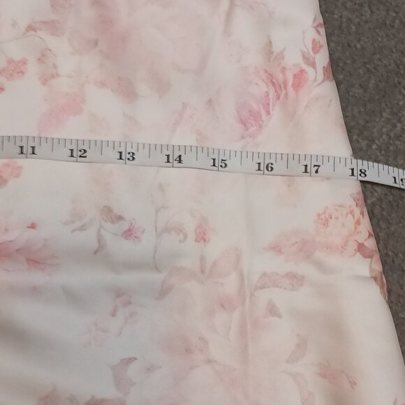 NEW Wayf Donna Lace Trim Asymmetrical Midi Slipdress in Vintage Floral, Size M - Picture 14 of 16